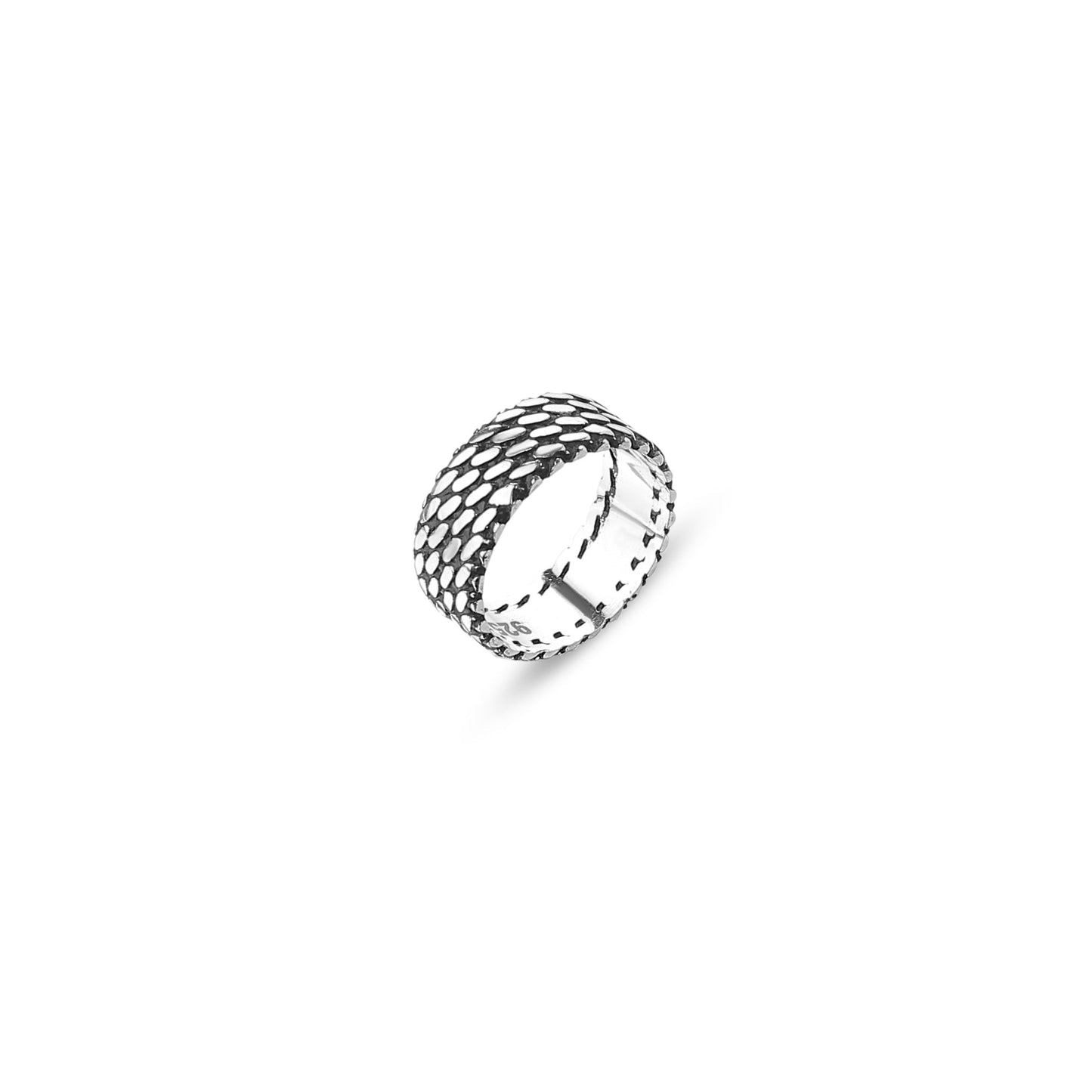 Bedouin Mesh Band Ring - AJURE SILVER