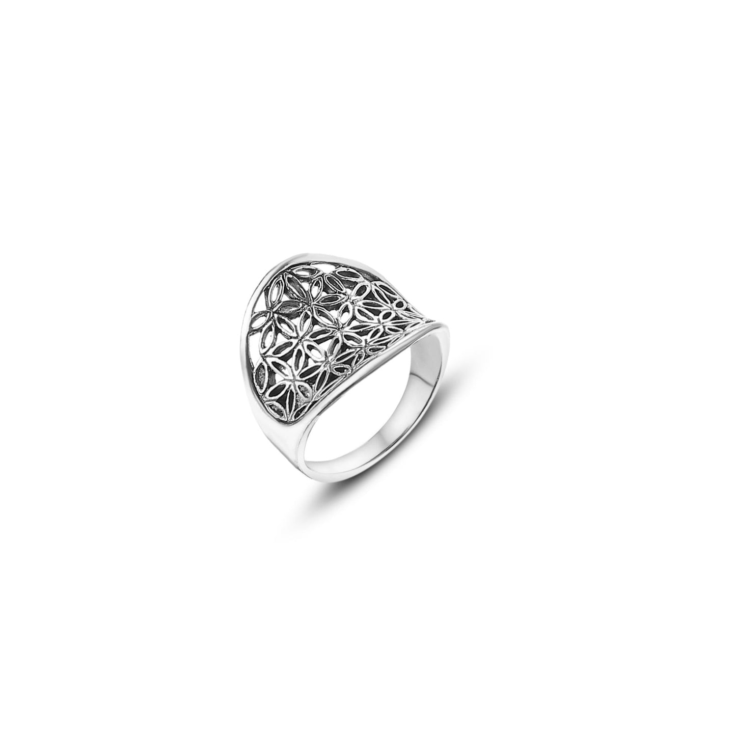 Celestial Bloom Ring - AJURE SILVER