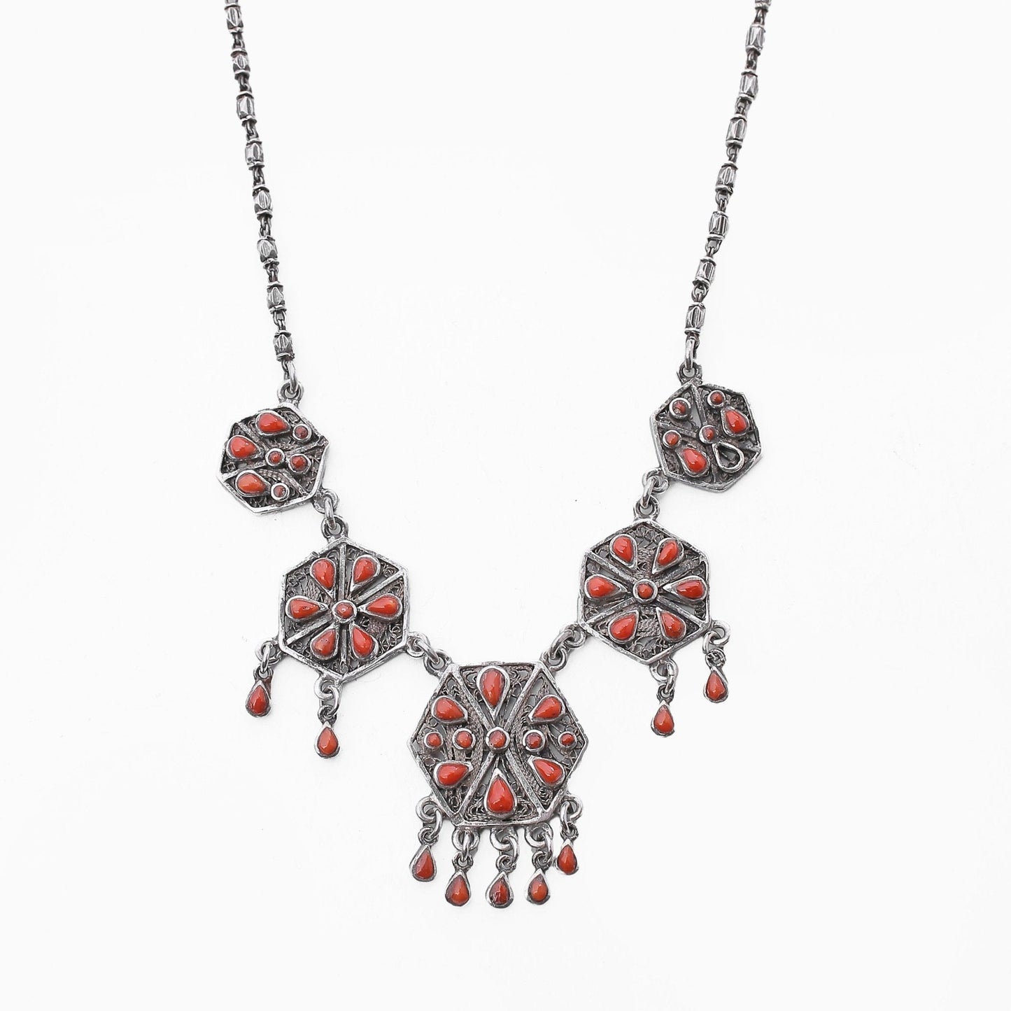 Coral Bloom Necklace - AJURE SILVER