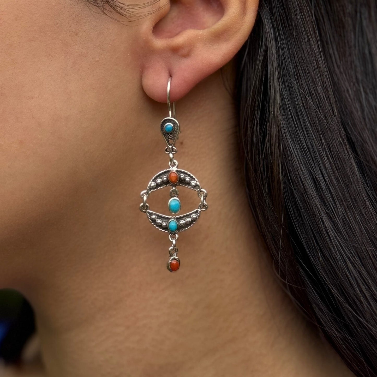 Desert Eclipse Earrings - AJURE SILVER