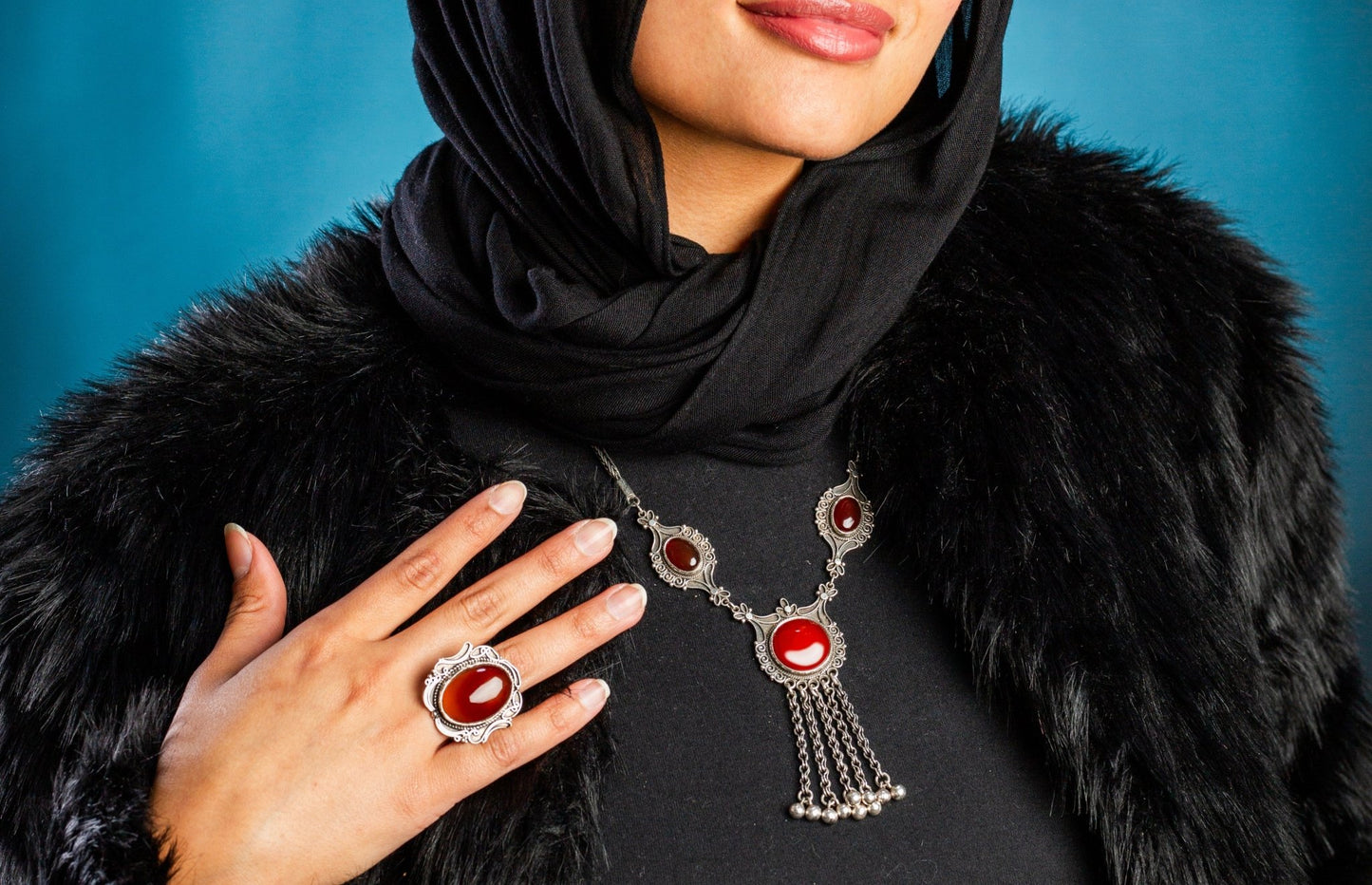 Desert Flame Necklace - AJURE SILVER