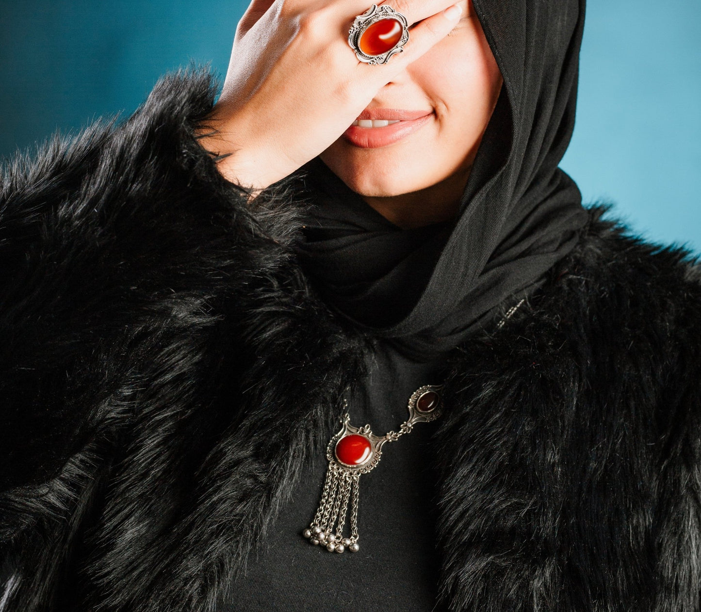 Desert Flame Necklace - AJURE SILVER