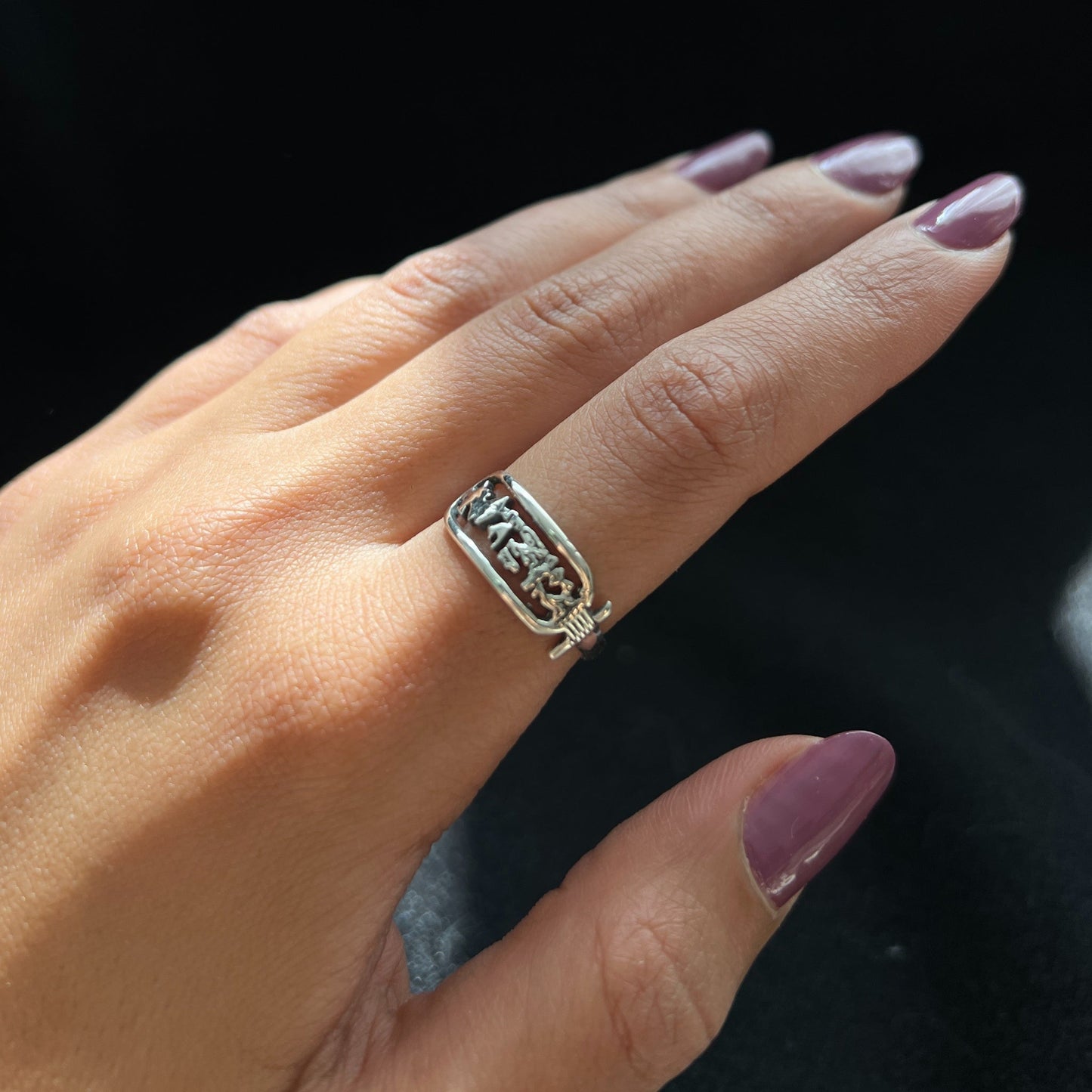 Eternal Name Ring - AJURE SILVER