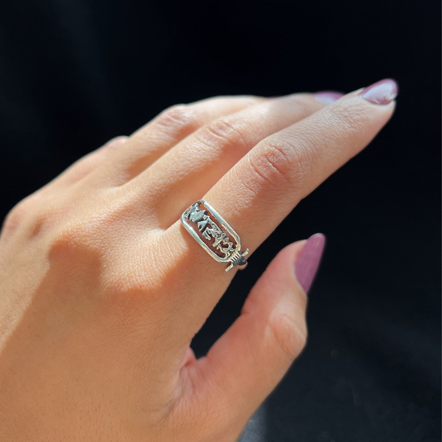 Eternal Name Ring - AJURE SILVER