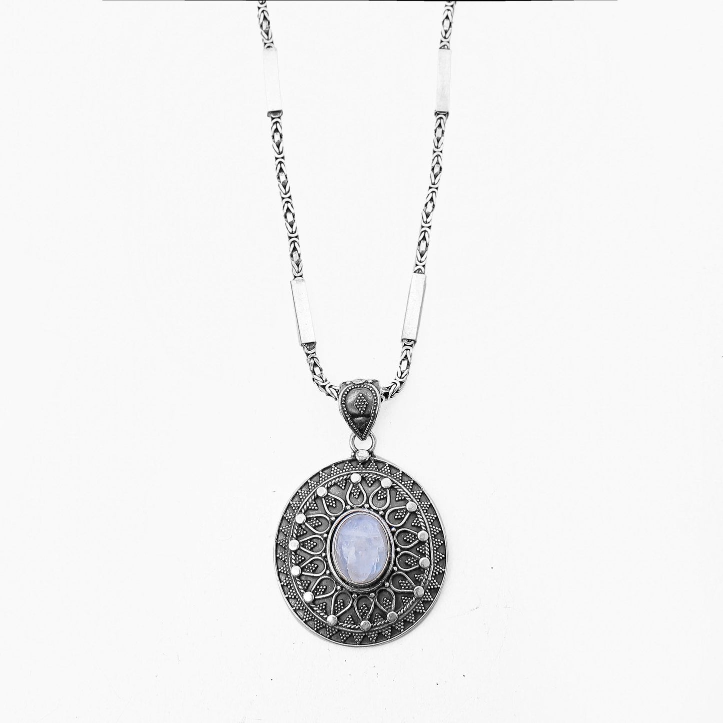 Ethereal Moonstone Necklace - AJURE SILVER