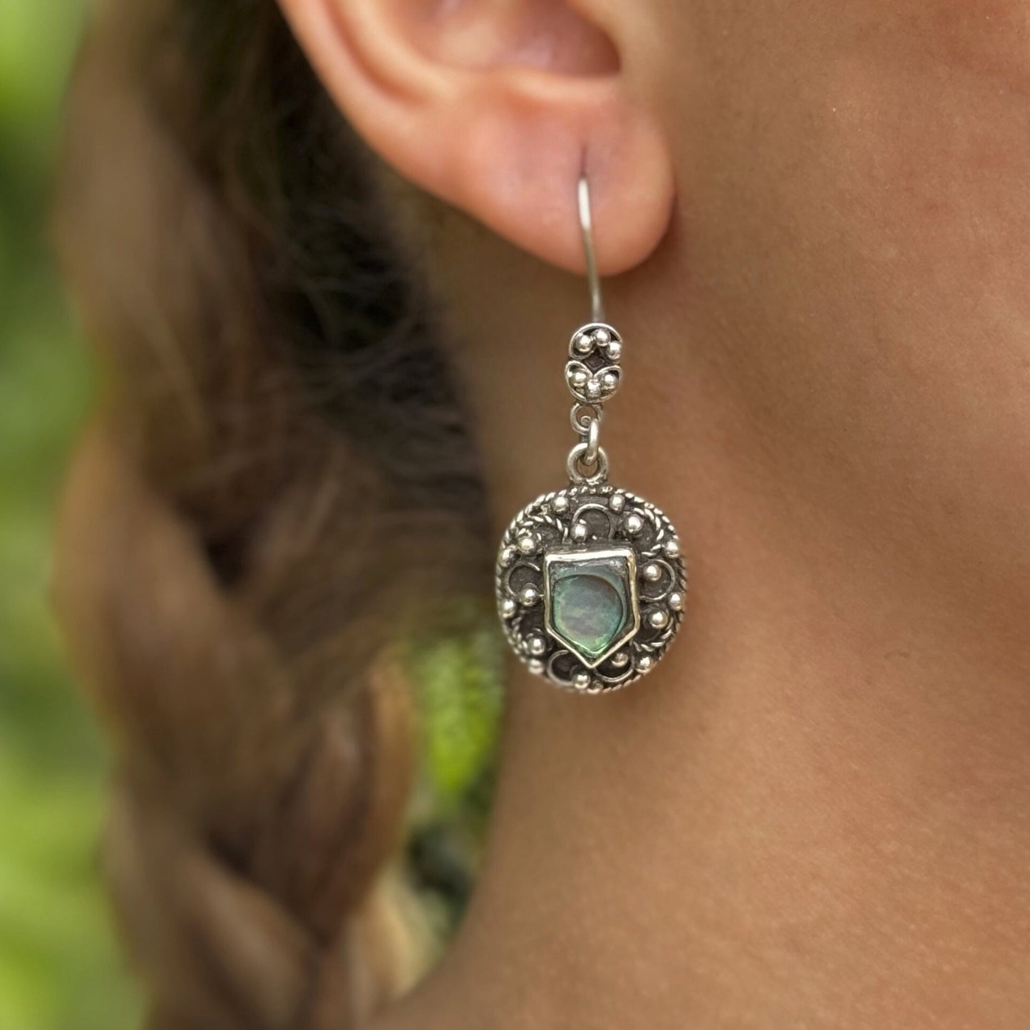 Shield of Light Earrings - AJURE SILVER