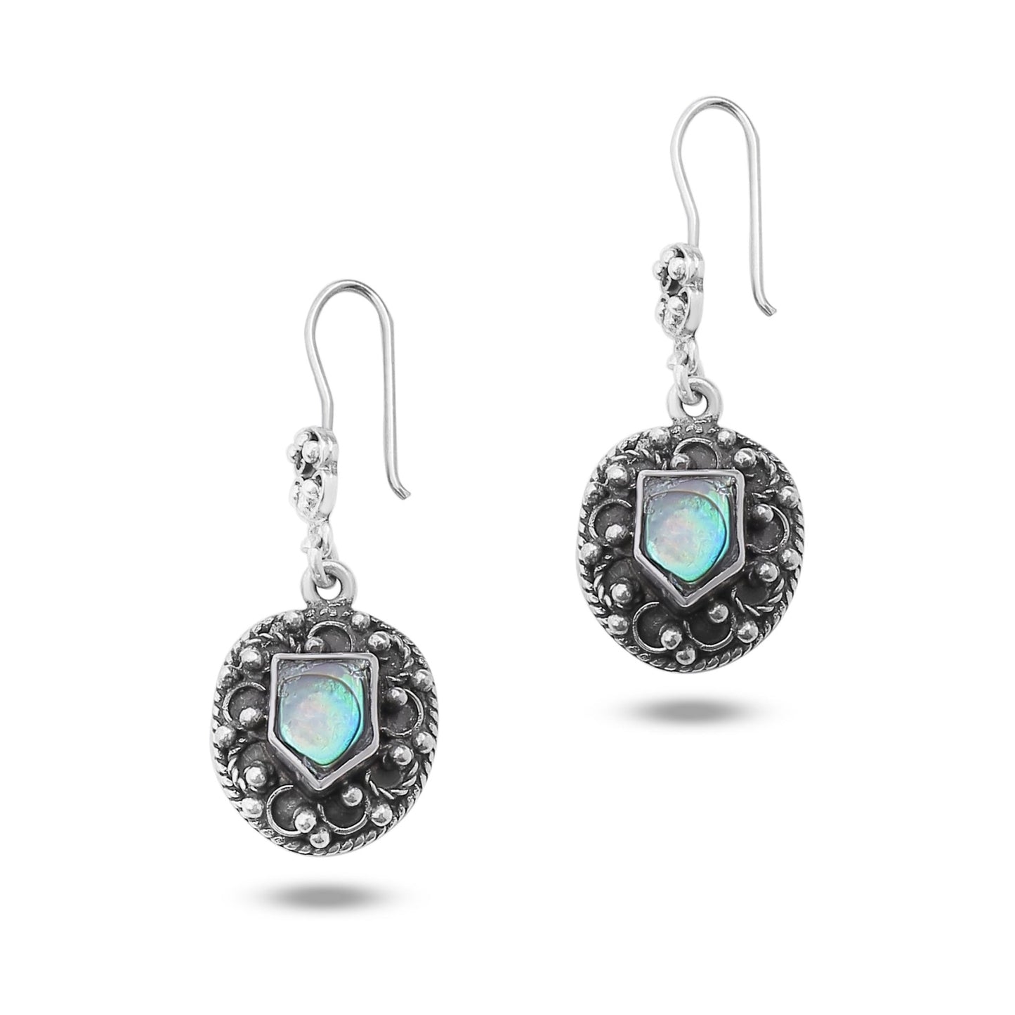Shield of Light Earrings - AJURE SILVER