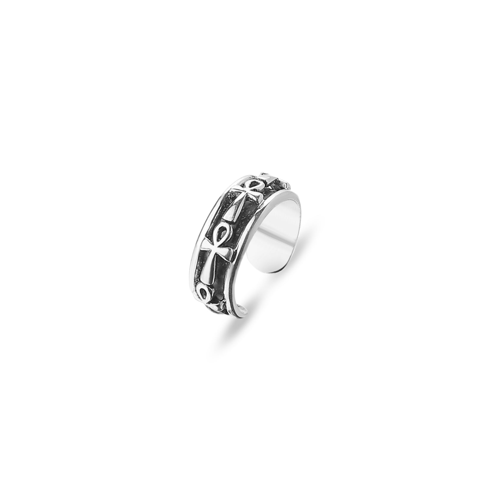 Ankh Life Ring - AJURE SILVER