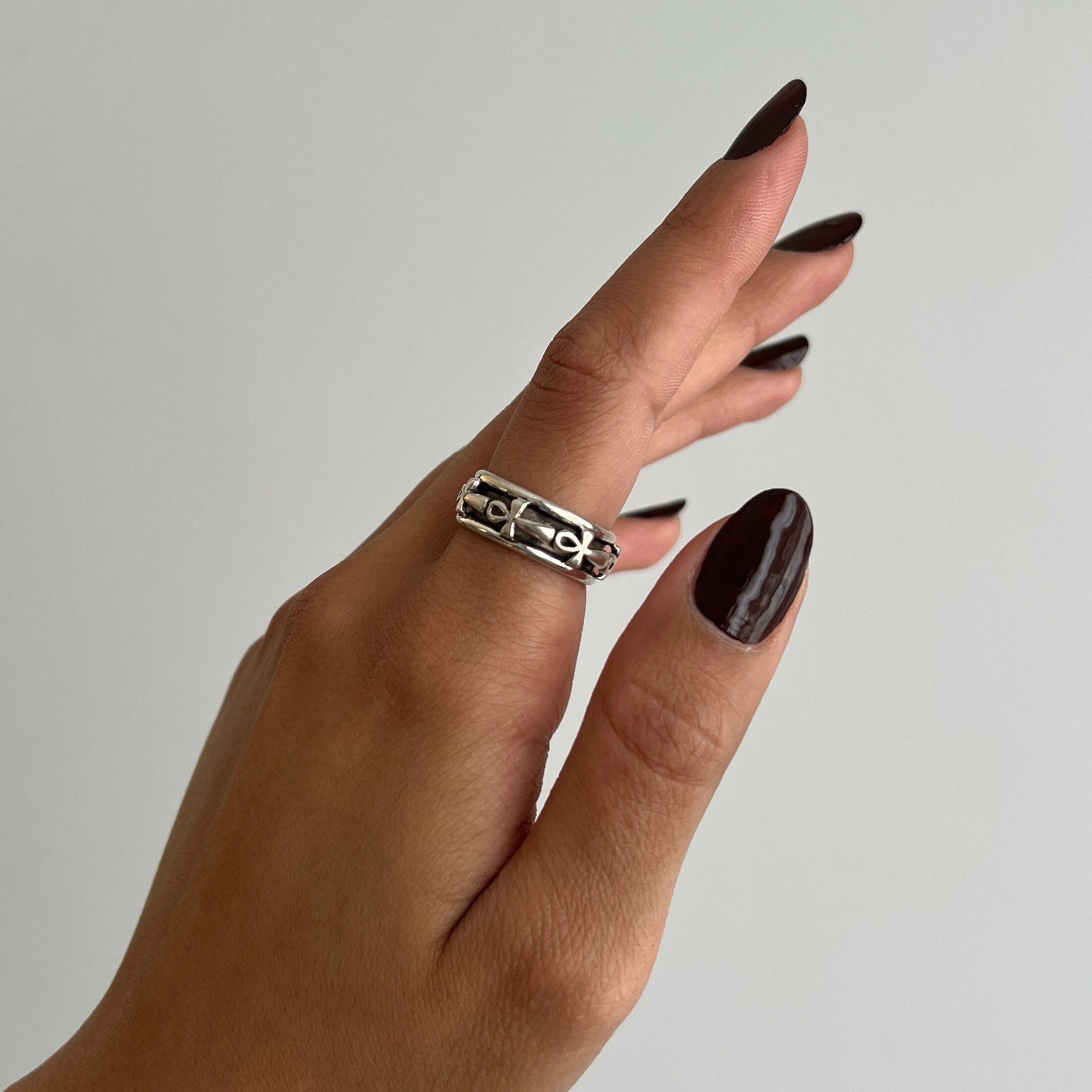 Ankh Life Ring - AJURE SILVER