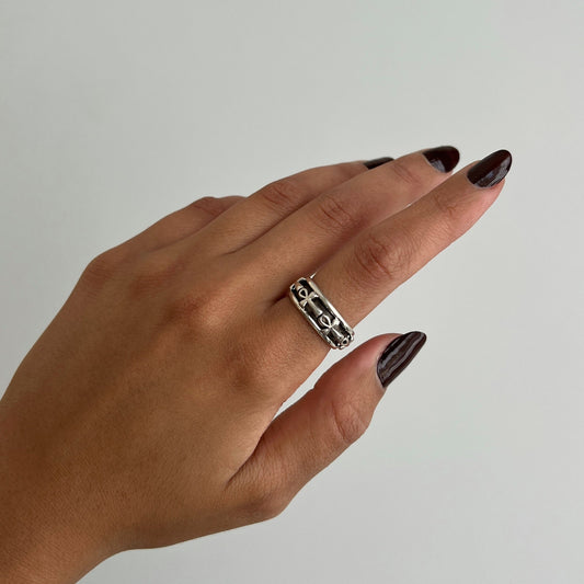 Ankh Life Ring - AJURE SILVER