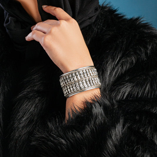 Bedouin Heritage Cuff - AJURE SILVER