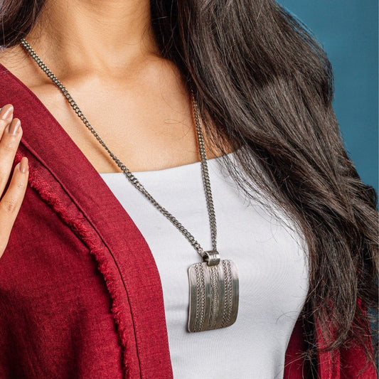 Bedouin Woven Necklace - AJURE SILVER