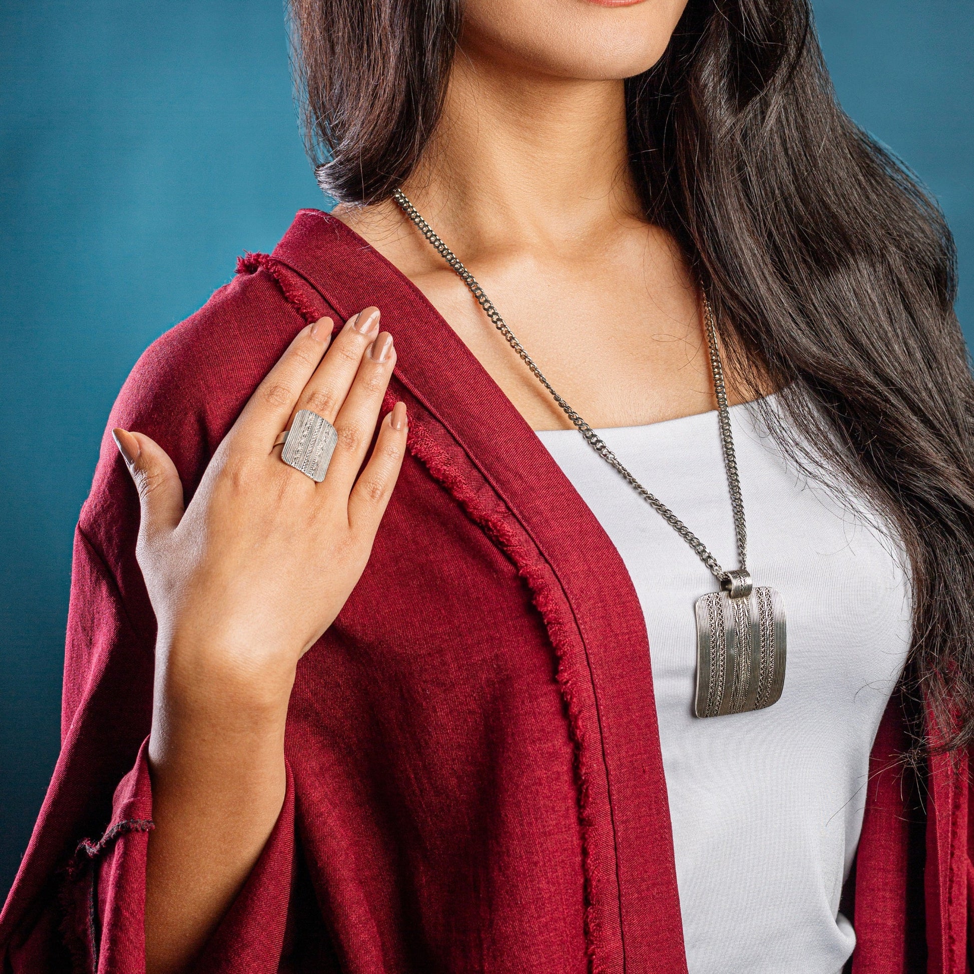 Bedouin Woven Set - AJURE SILVER