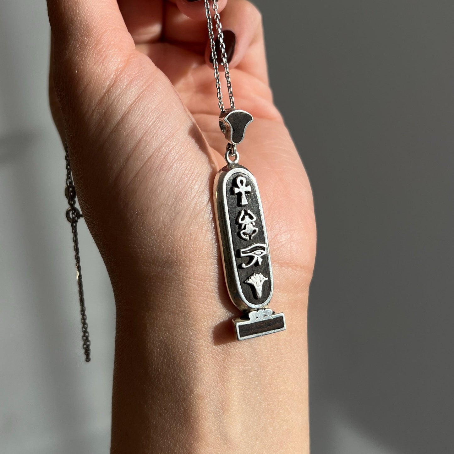 Cartouche Abanos Necklace - AJURE SILVER