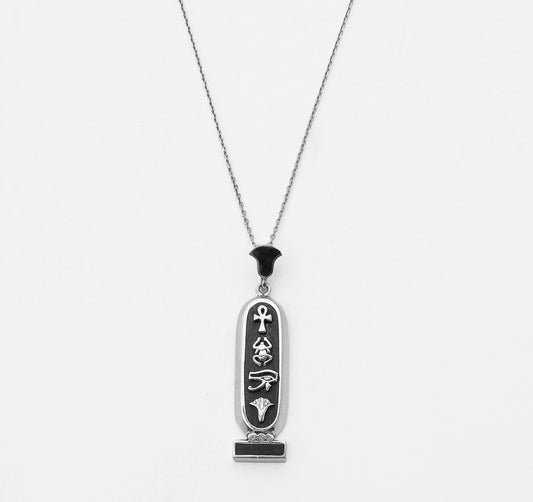 Cartouche Abanos Necklace - AJURE SILVER