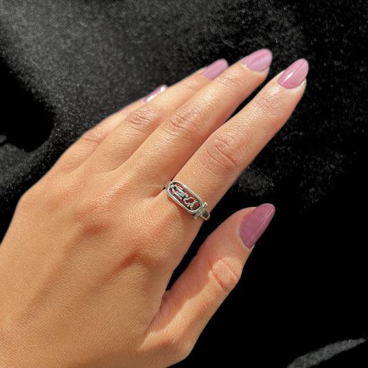 Cartouche Whisper Ring - AJURE SILVER