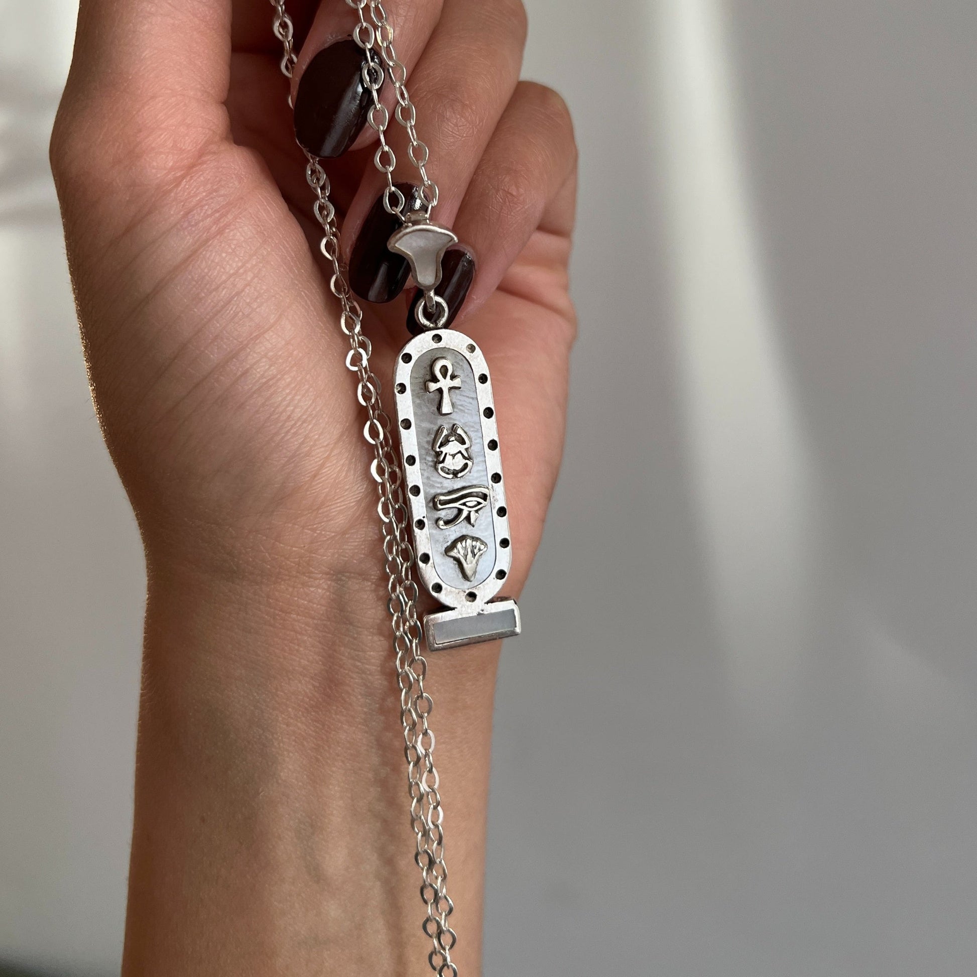 Celestial Cartouche Necklace - AJURE SILVER