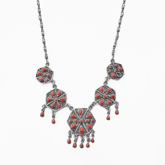 Coral Bloom Necklace - AJURE SILVER
