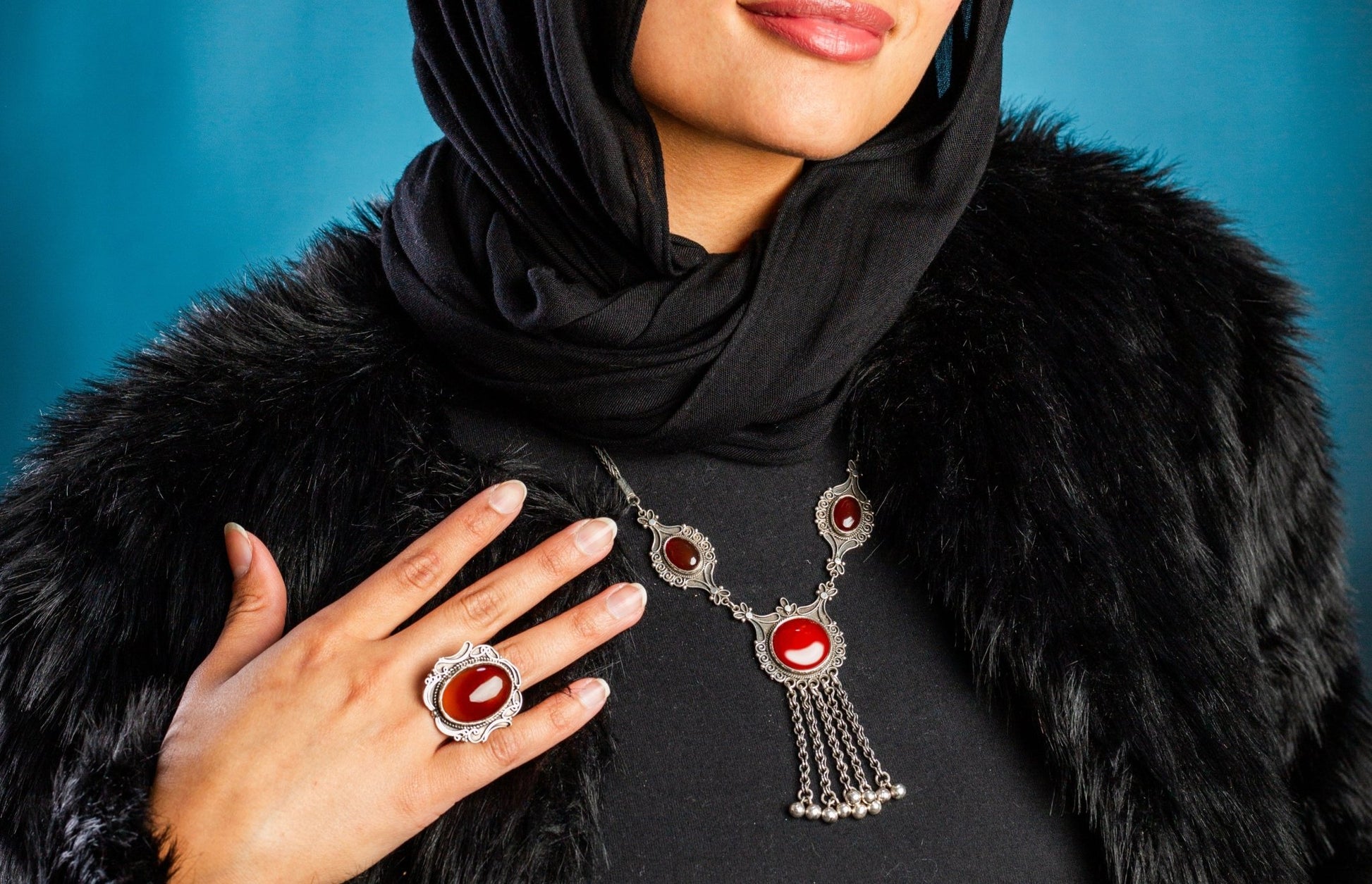 Desert Flame Necklace - AJURE SILVER