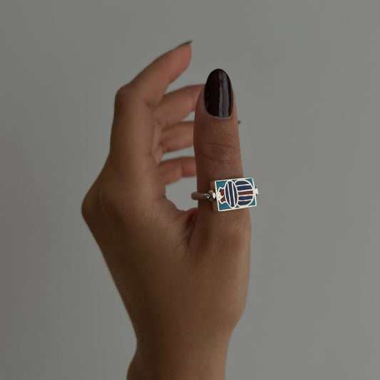 Dual Divinity Rotatable Ring - AJURE SILVER