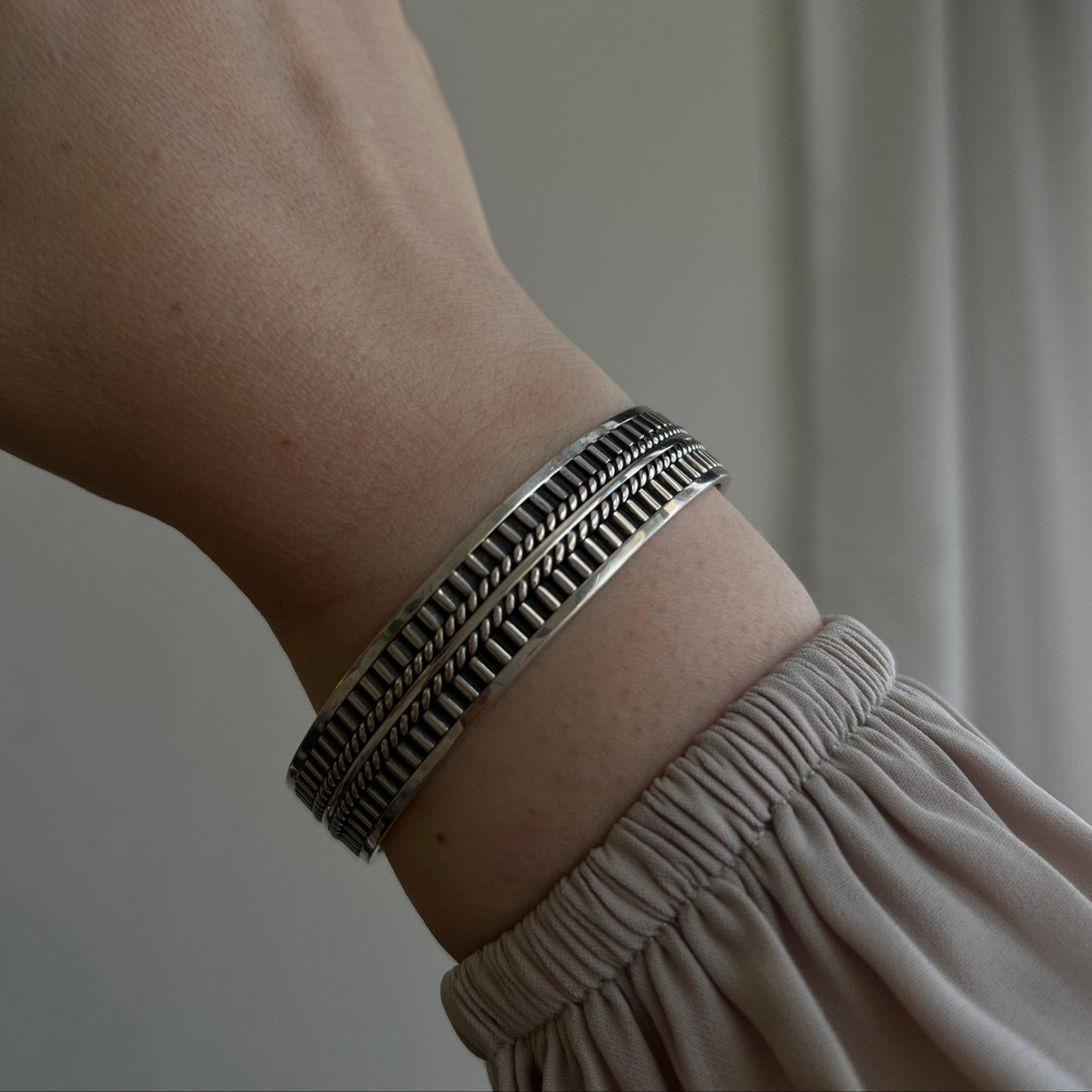Dune Path Cuff - AJURE SILVER