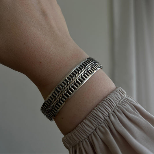 Dune Path Cuff - AJURE SILVER