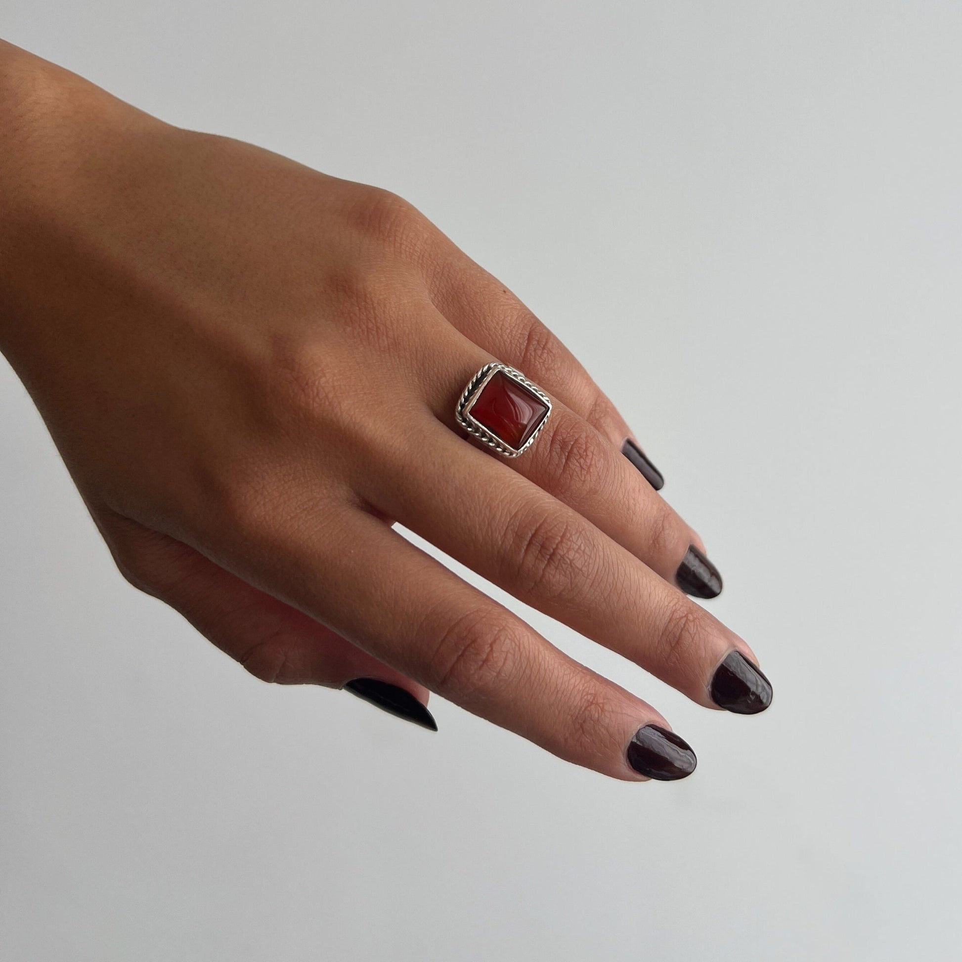 Earthstone Grace Ring - AJURE SILVER