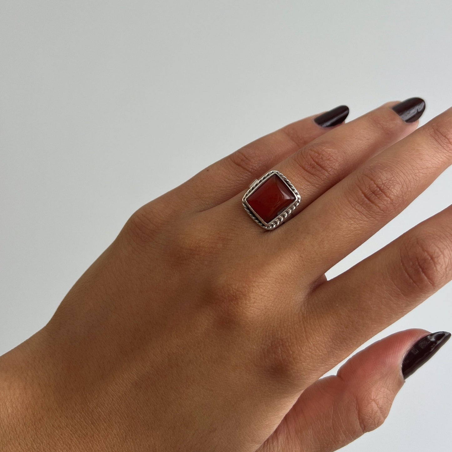 Earthstone Grace Ring - AJURE SILVER