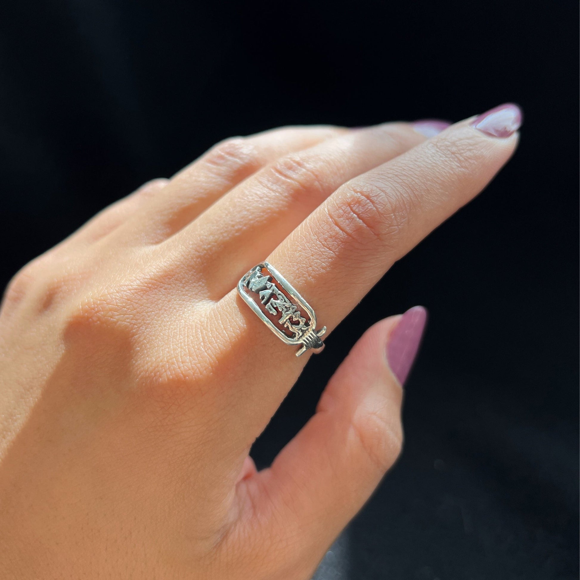 Eternal Name Ring - AJURE SILVER