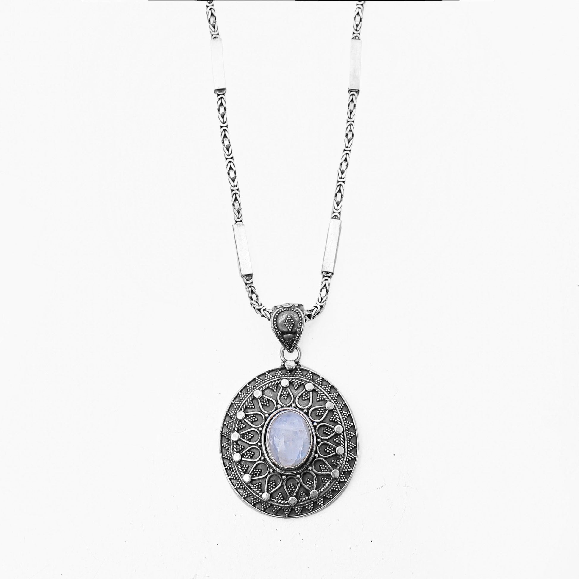 Ethereal Moonstone Necklace - AJURE SILVER