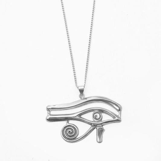 Eye of Horus Protection Necklace - AJURE SILVER