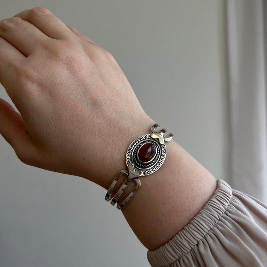 Eye of the Earth Cuff - AJURE SILVER
