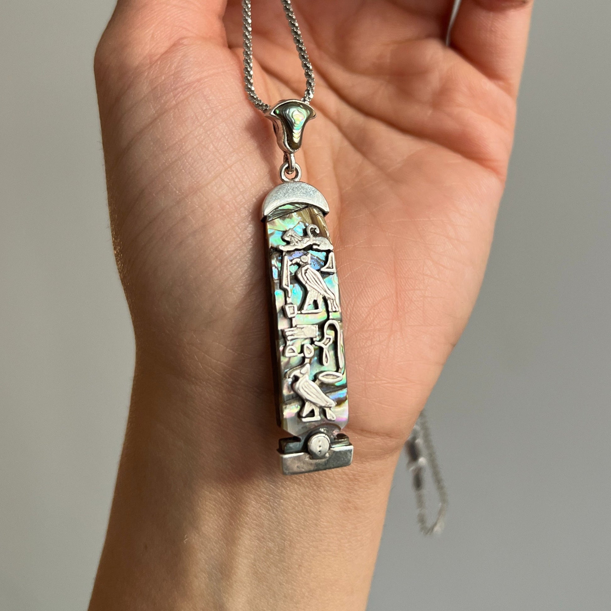 Heavenly Cartouche Necklace - AJURE SILVER