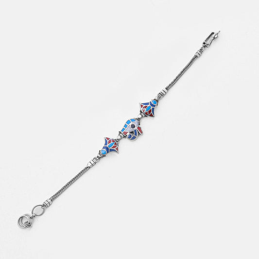 Horus Lotus Bracelet - AJURE SILVER