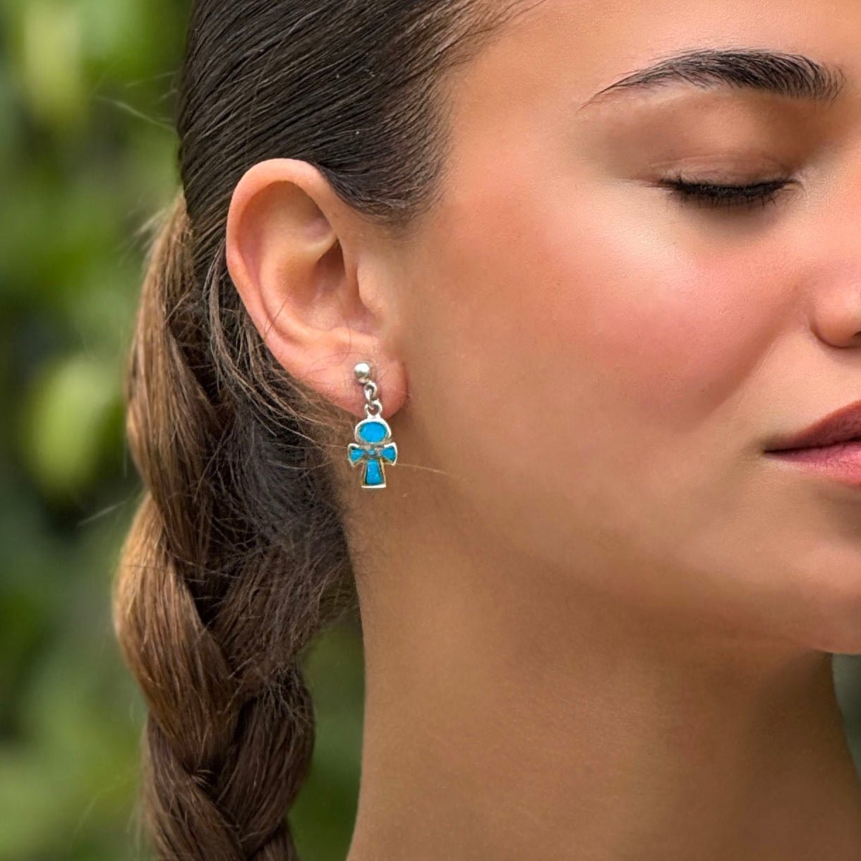 Keys of Serenity Earrings - AJURE SILVER