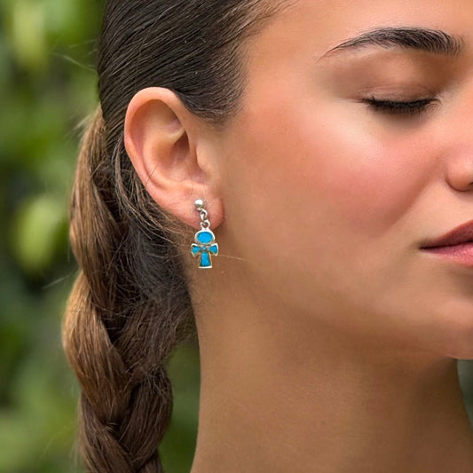 Keys of Serenity Earrings - AJURE SILVER