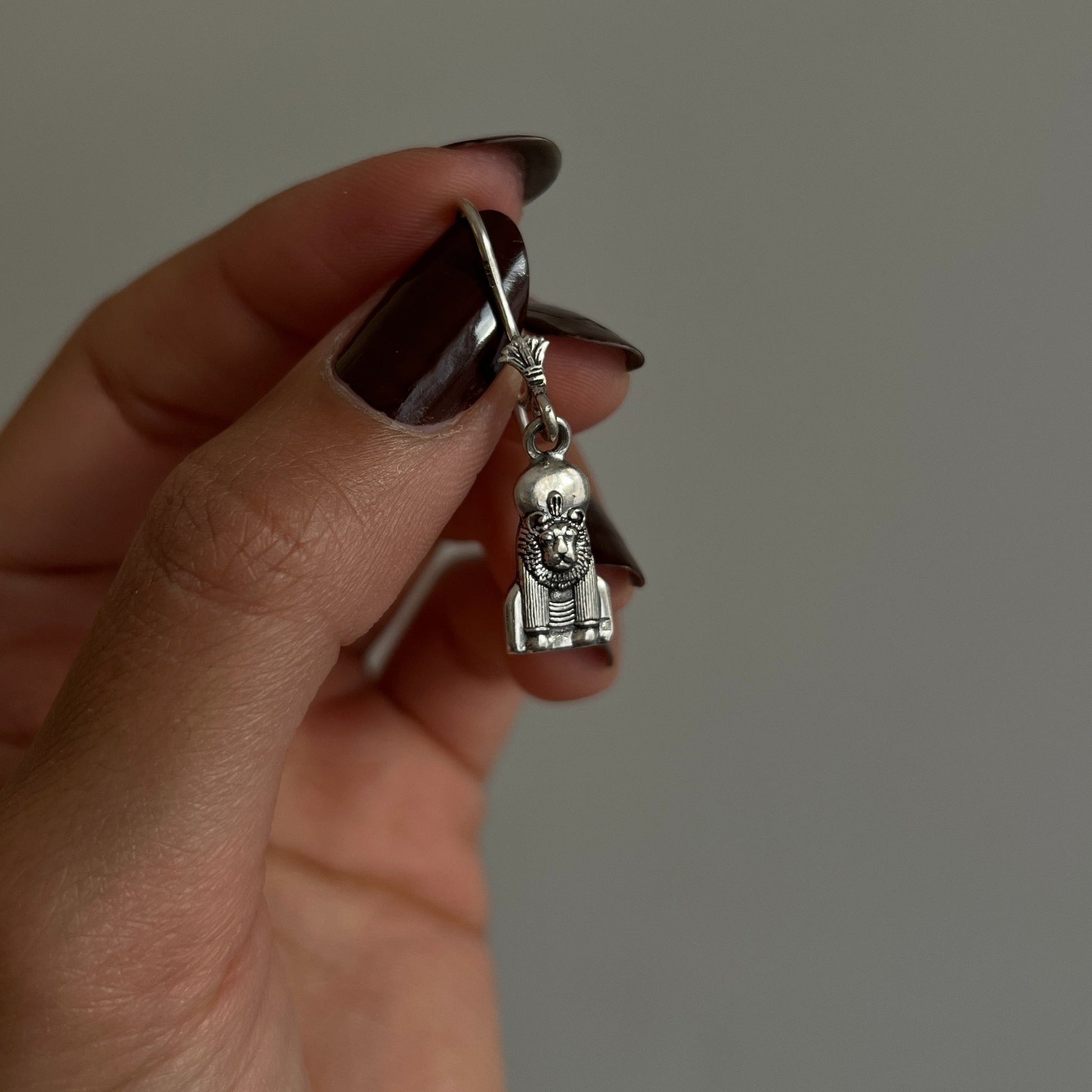 King Sekhmet Earrings - AJURE SILVER
