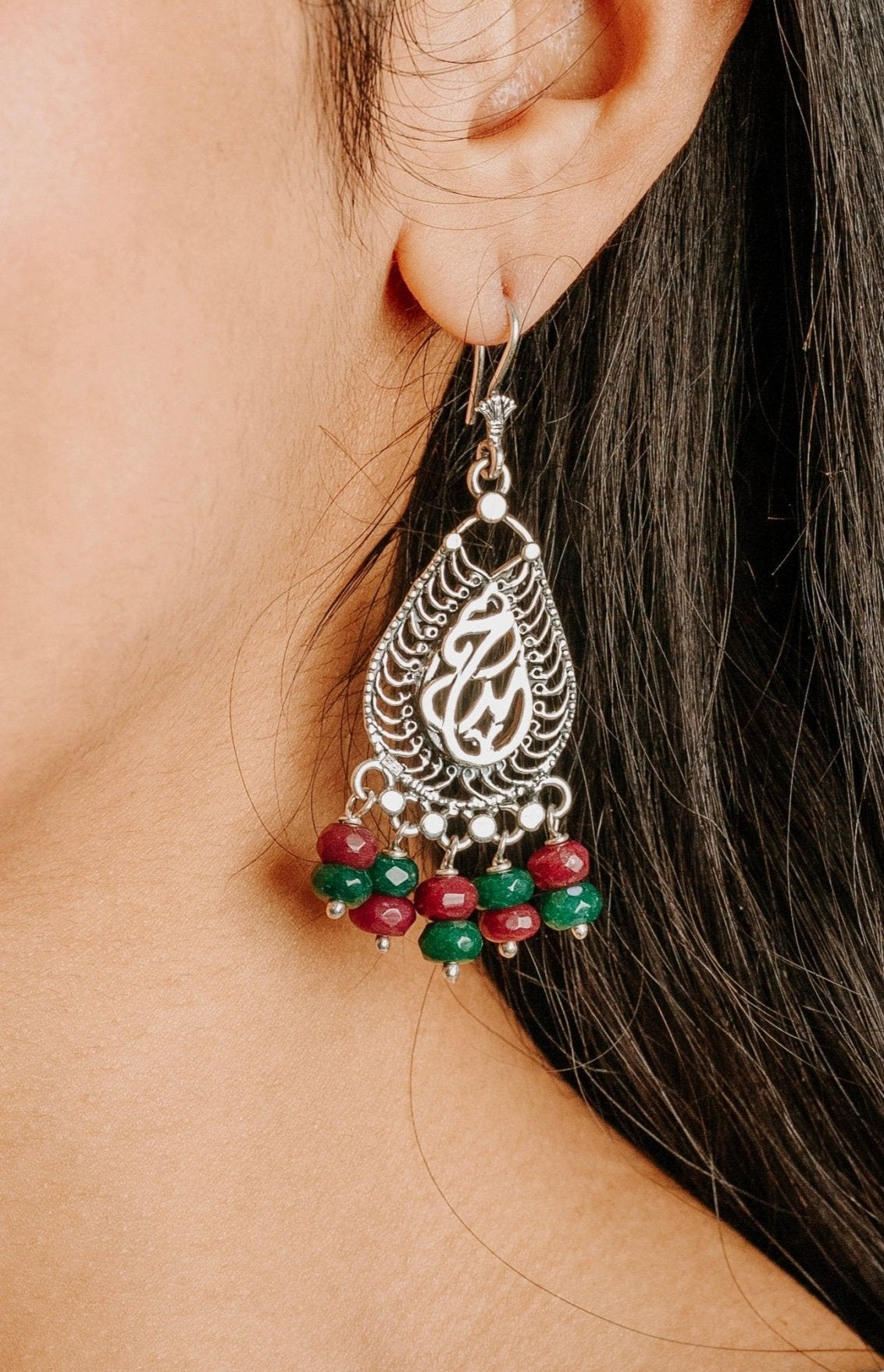 Layali Drop Earrings - AJURE SILVER