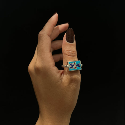 Legacy of Khepri – Rotatable Ring - AJURE SILVER