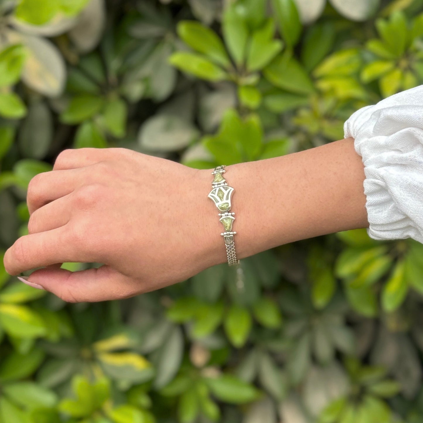 Lotus Opal Bracelet - AJURE SILVER