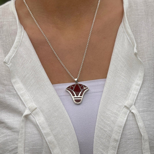 Lotus Rebirth Necklace - AJURE SILVER