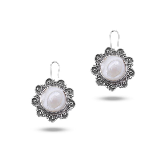 Lunar Bloom Earrings - AJURE SILVER