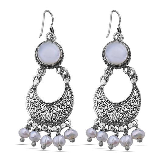 Moonveil Earrings - AJURE SILVER