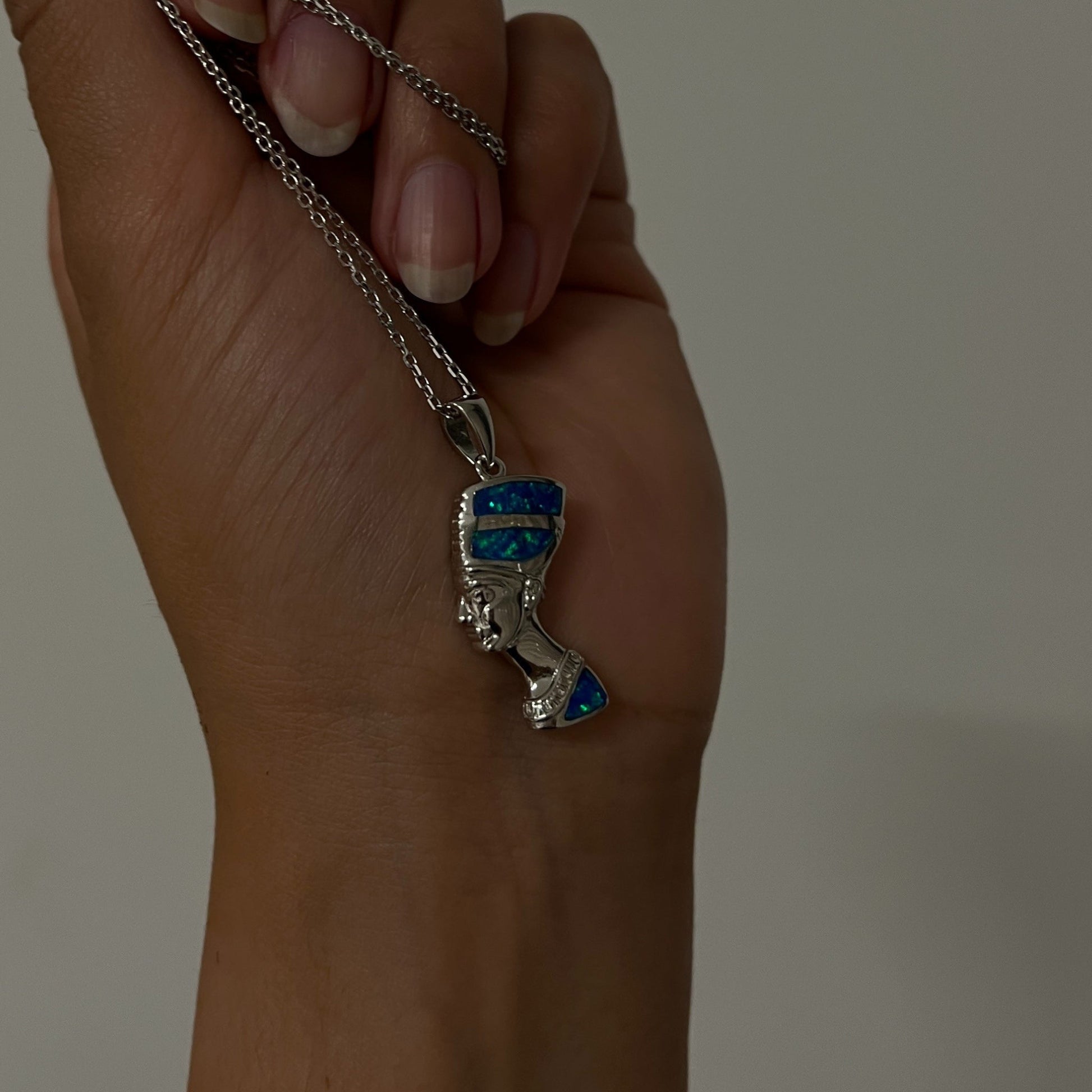 Ocean Nefertiti Necklace - AJURE SILVER