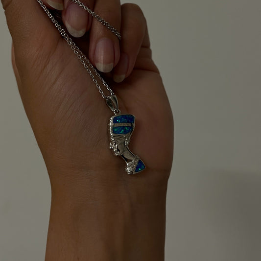 Ocean Nefertiti Necklace - AJURE SILVER