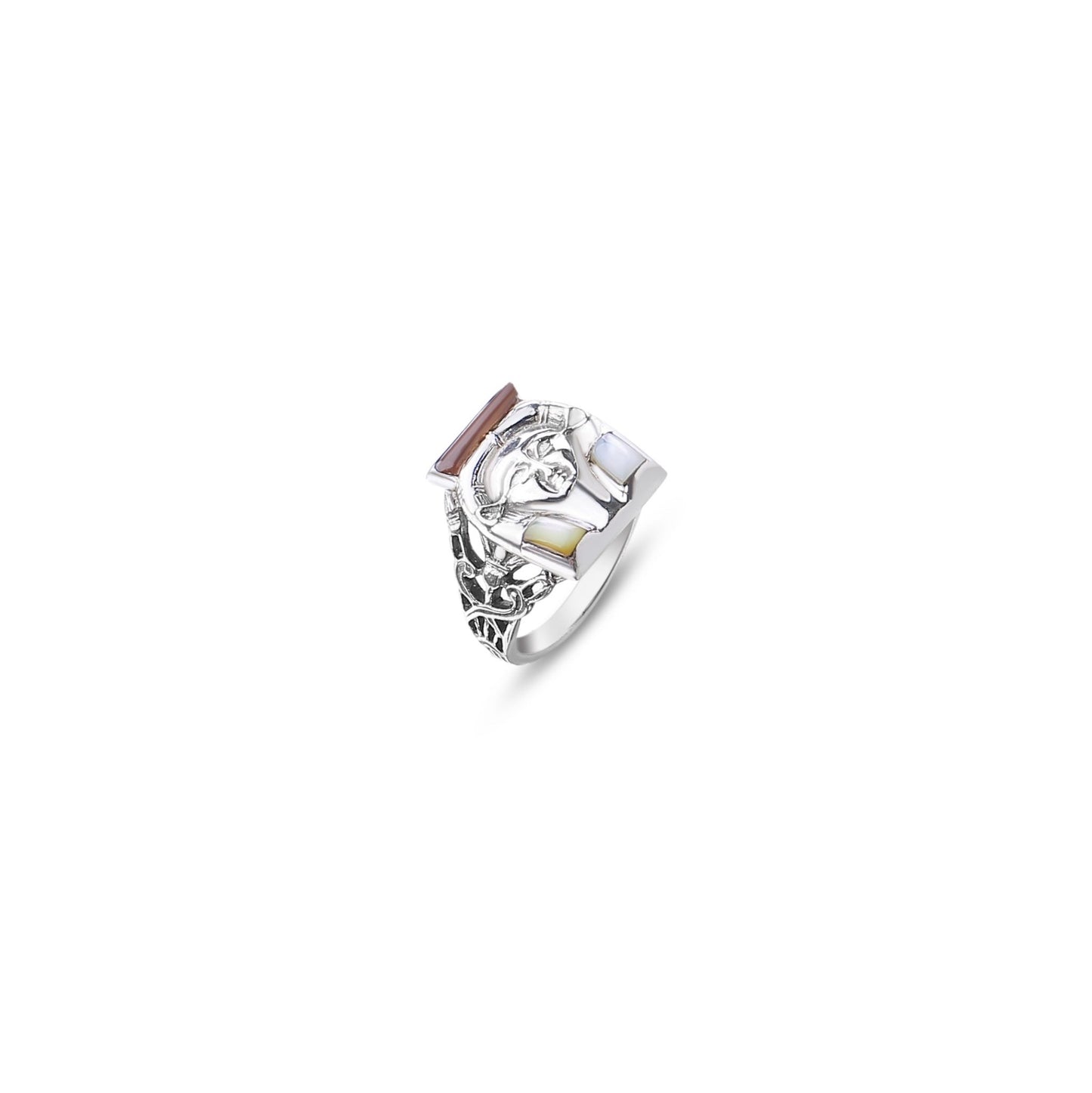 Pharaoh’s Emblem Ring - AJURE SILVER