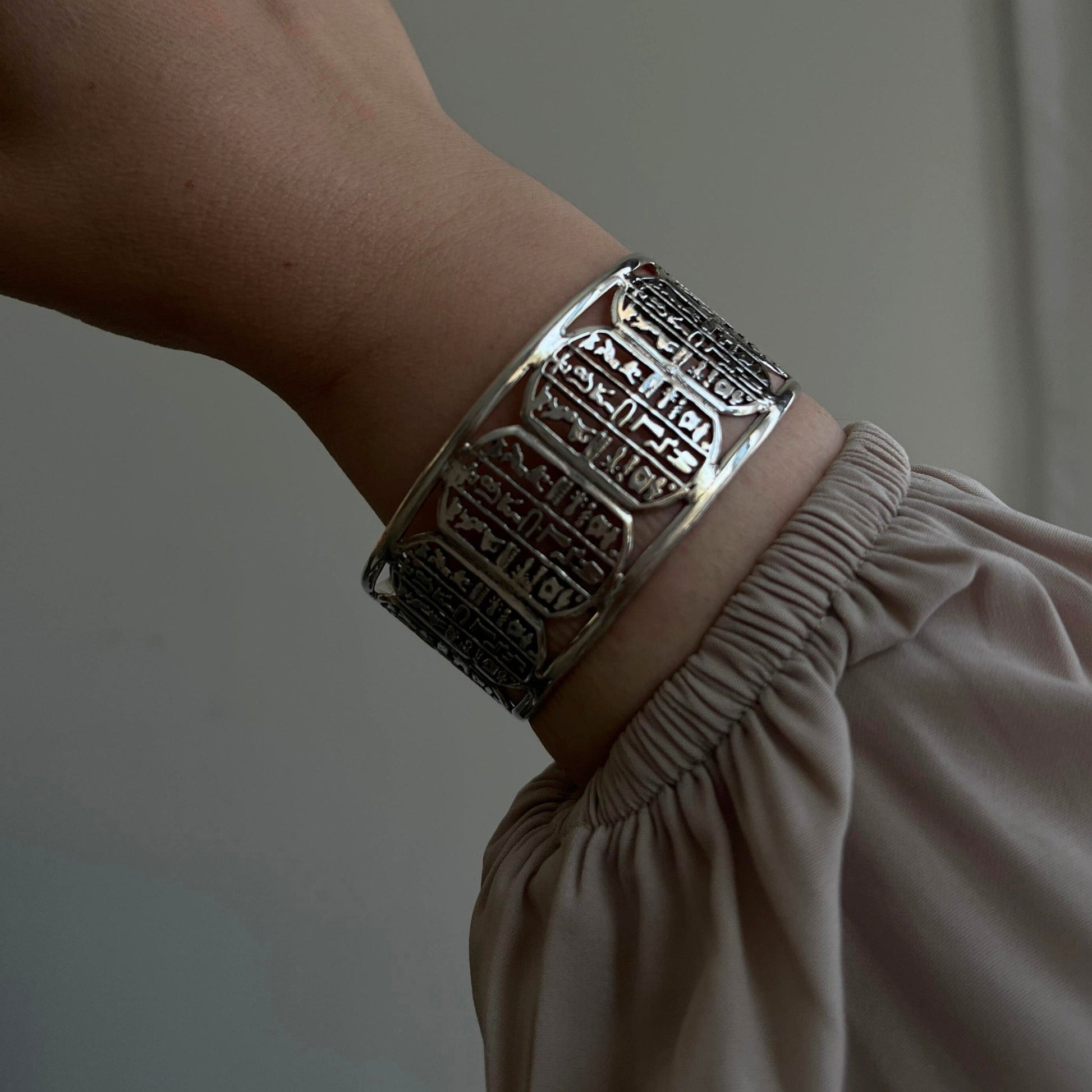 Pharaoh’s Legacy Cuff - AJURE SILVER