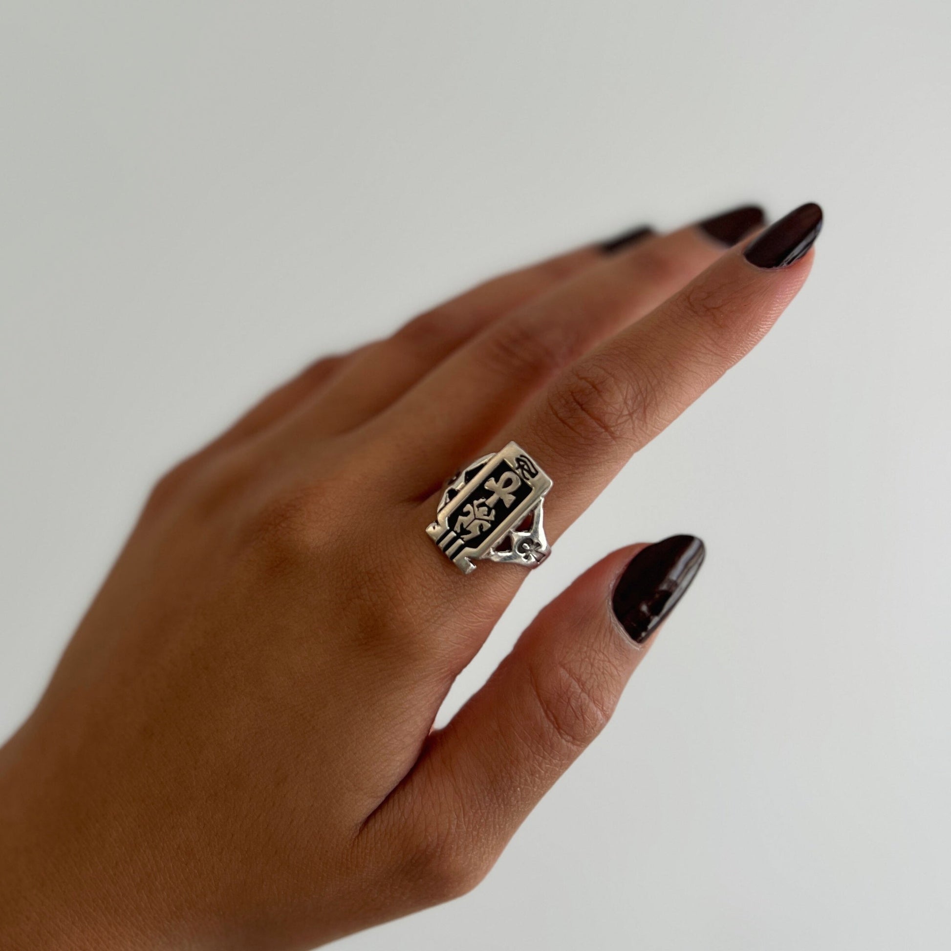 Pharaoh’s Oath Signet Ring - AJURE SILVER