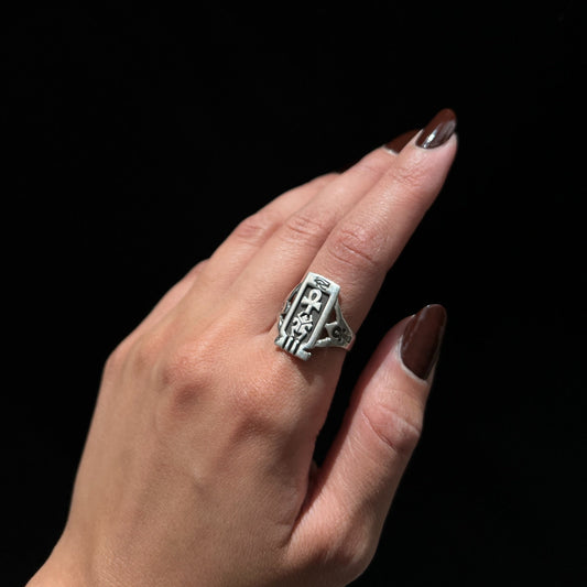 Pharaoh’s Oath Signet Ring - AJURE SILVER