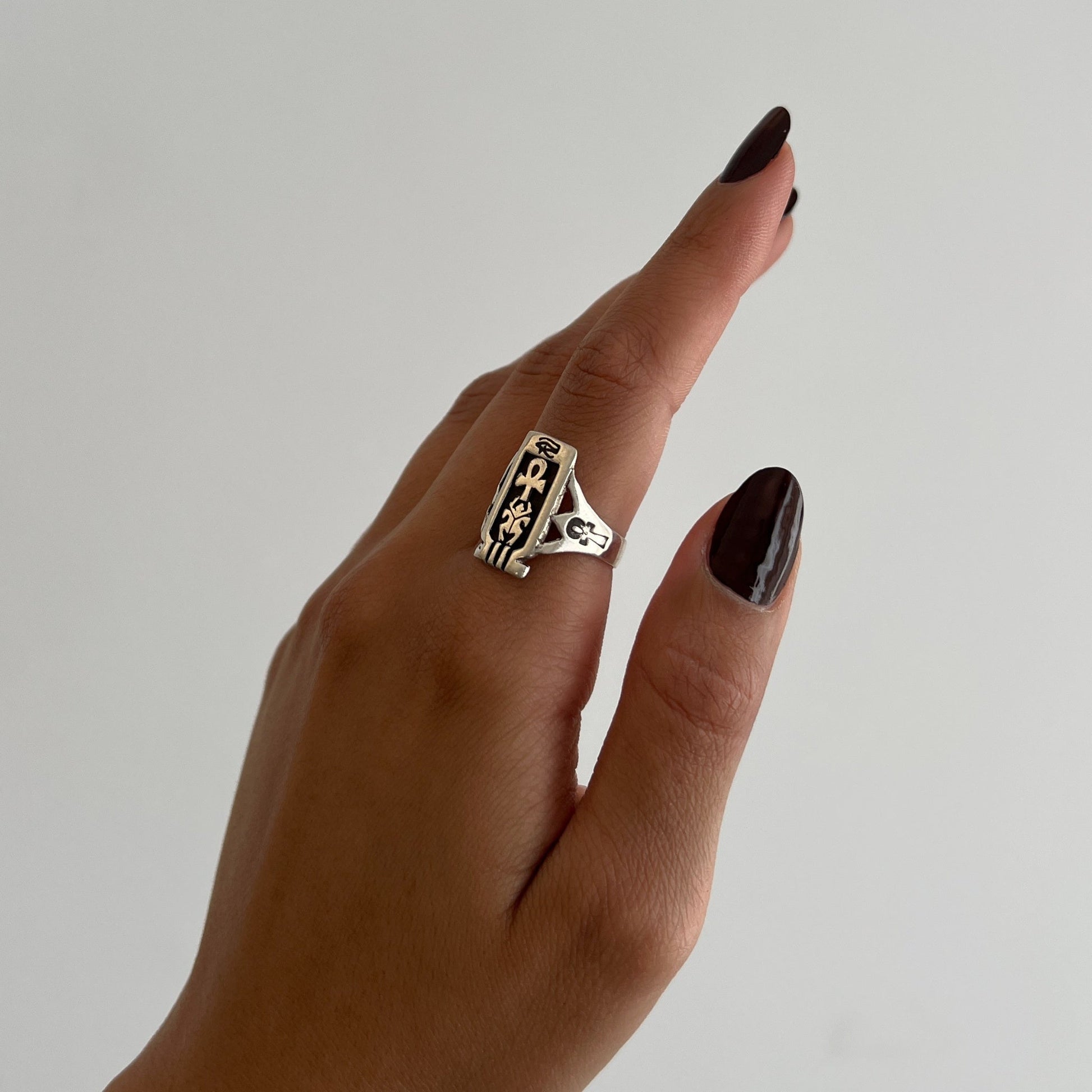 Pharaoh’s Oath Signet Ring - AJURE SILVER